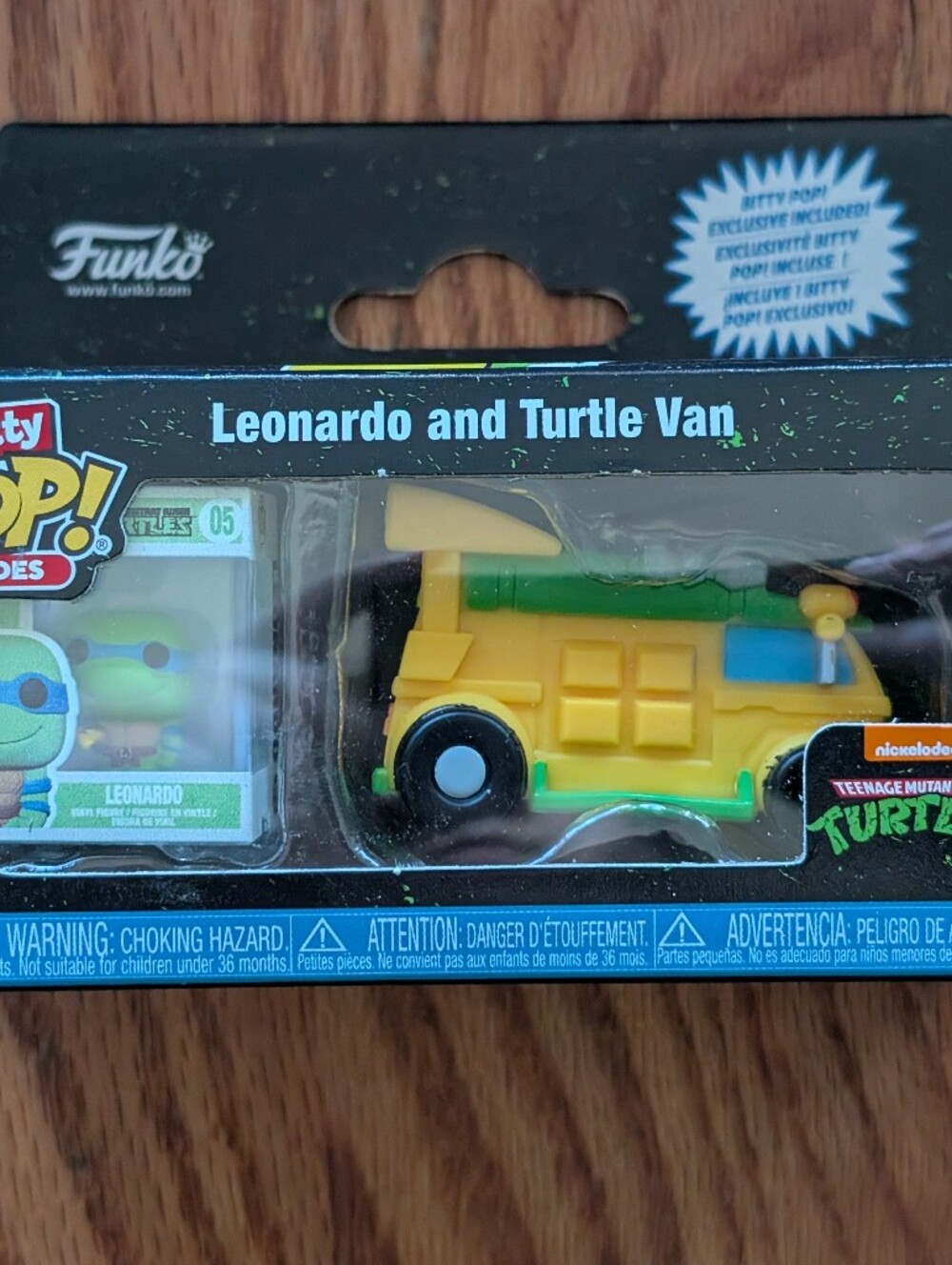 New TMNT Teenage Mutant Ninja Turtles Funko Bitty Pop! Rides Leonardo & Van